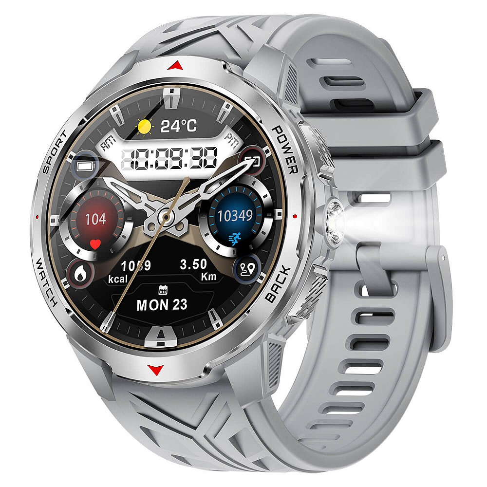 Smartwatch Microwear KT88 - Grey Silicone